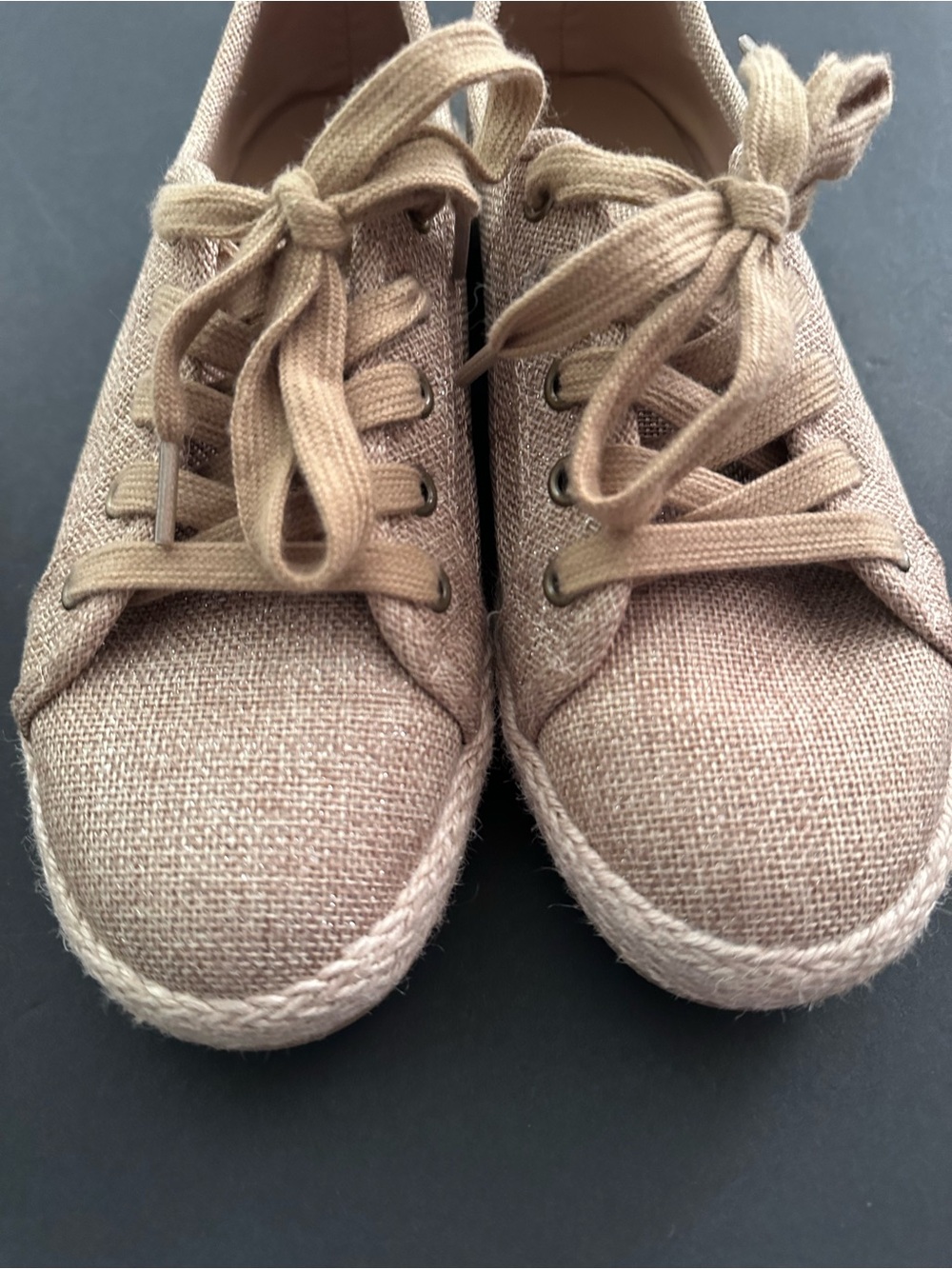 Tommy Bahama Women's Beige Galana Canvas Twine & Espadrille Sneakers Shoes 9.5 - Picture 2 of 6